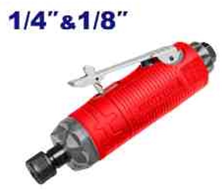 Air Die Grinder 6mm 3mm Collets 22000rpm 4.5cfm 6.3bar 1/4" Inlet 3/8" Hose Compact Cutting Grinding Tool Color Box